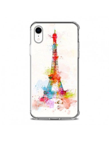 Coque iPhone XR Paris Tour Eiffel Muticolore - Asano Yamazaki