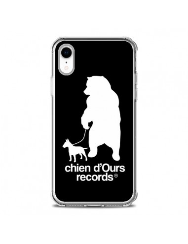 Coque iPhone XR Chien d'Ours Records Musique - Bertrand Carriere