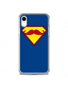 Coque iPhone XR Super Moustache Movember Superman -...