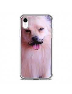 Coque iPhone XR Clyde Chien Movember Moustache - Bertrand...