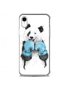 Coque iPhone XR Winner Panda Boxeur - Balazs Solti
