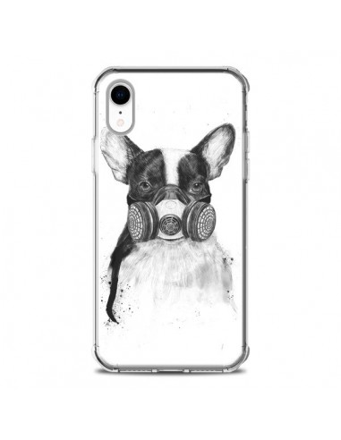 Coque iPhone XR Tagueur Bulldog Dog Chien Big City Life - Balazs Solti