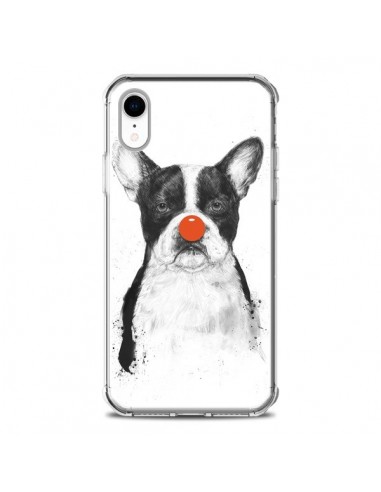 Coque iPhone XR Clown Bulldog Chien Dog - Balazs Solti