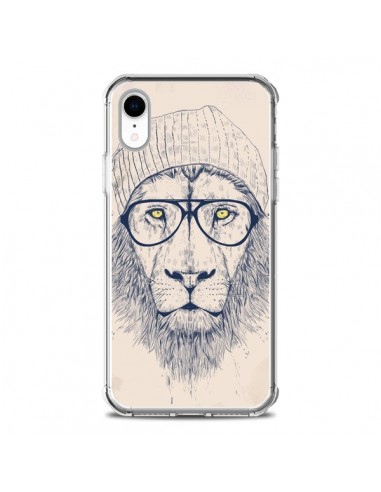 Coque iPhone XR Cool Lion Lunettes - Balazs Solti