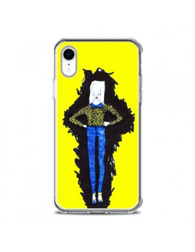 Coque iPhone XR Julie Femme Fashion Mode Jaune - Cécile