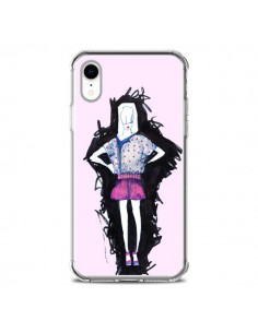 Coque iPhone XR Valentine Femme Fashion Mode Rose Clair -...