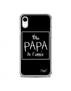 Coque iPhone XR Elu Papa de l'Année Noir - Chapo