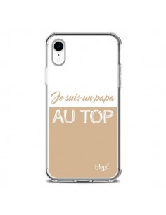 Coque iPhone XR Je suis un Papa au Top Beige - Chapo