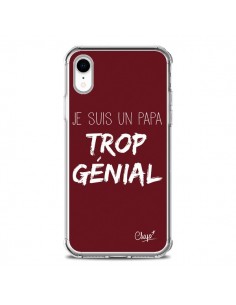 Coque iPhone XR Je suis un Papa trop Génial Rouge...