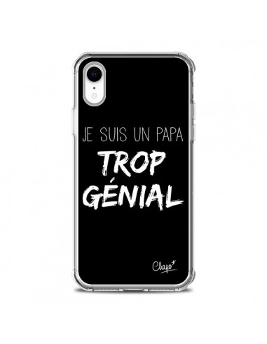 Coque iPhone XR Je suis un Papa trop Génial Noir - Chapo