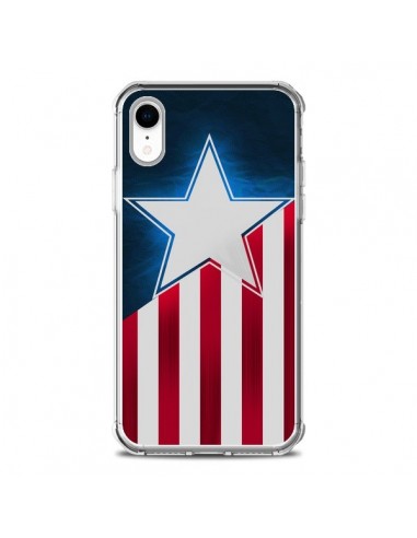 Coque iPhone XR Captain America - Eleaxart