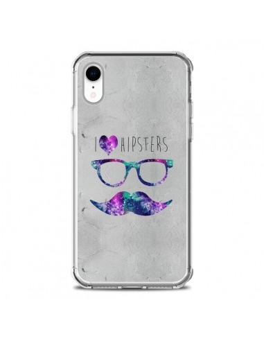 Coque iPhone XR I Love Hipsters - Eleaxart