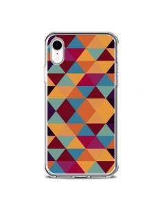 Coque iPhone XR Azteque Triangle Orange - Eleaxart