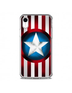 Coque iPhone XR Captain America Great Defender - Eleaxart