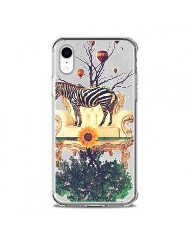 Coque iPhone XR Zebre The World - Eleaxart