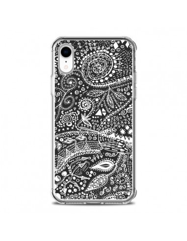 Coque iPhone XR Azteque Noir et Blanc - Eleaxart