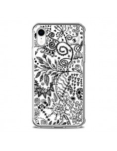 Coque iPhone XR Azteque Blanc et Noir - Eleaxart