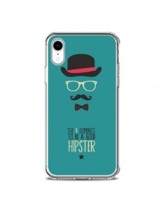 Coque iPhone XR Chapeau, Lunettes, Moustache, Noeud...