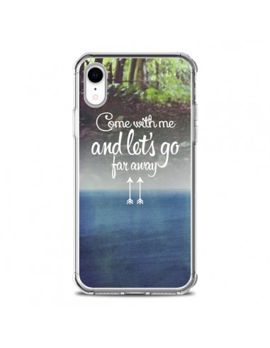 Coque iPhone XR Let's Go Far Away Forest Foret - Eleaxart