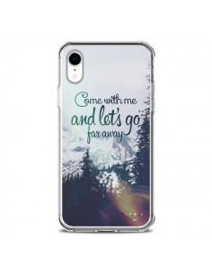 Coque iPhone XR Let's Go Far Away Snow Neige - Eleaxart