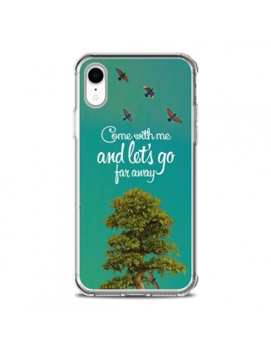 Coque iPhone XR Let's Go Far Away Tree Arbre - Eleaxart