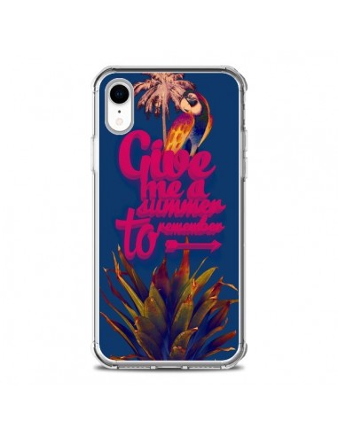 Coque iPhone XR Give me a summer to remember souvenir paysage - Eleaxart