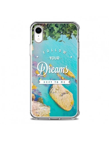 Coque iPhone XR Follow your dreams Suis tes rêves Islands - Eleaxart