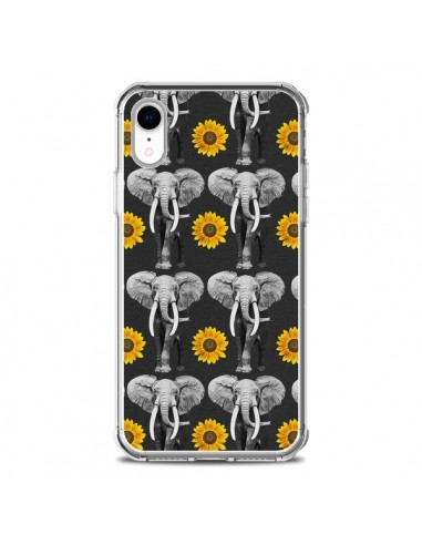 Coque iPhone XR Elephant Tournesol - Eleaxart