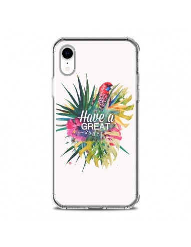 Coque iPhone XR Have a great summer Ete Perroquet Parrot - Eleaxart