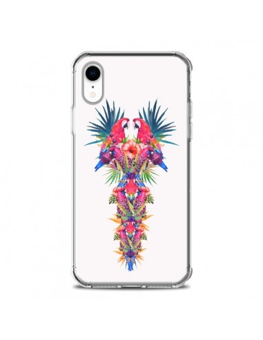 Coque iPhone XR Parrot Kingdom Royaume Perroquet - Eleaxart