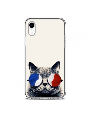 Coque iPhone XR Chat à lunettes françaises - Gusto NYC