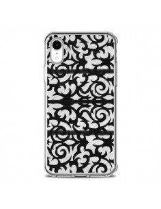 Coque iPhone XR Abstrait Noir et Blanc - Irene Sneddon