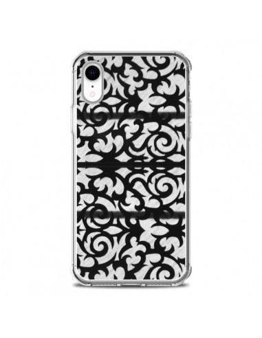 Coque iPhone XR Abstrait Noir et Blanc - Irene Sneddon