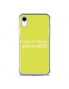 Coque iPhone XR Look at Different Things Yellow - Shop...