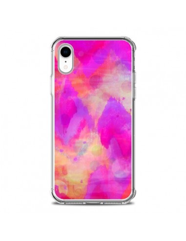 Coque iPhone XR Coeur Tribal Rose - Ebi Emporium