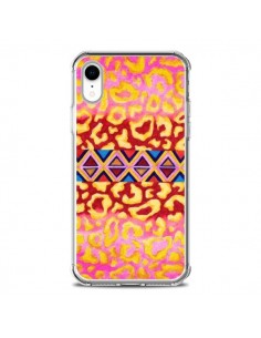 Coque iPhone XR Tribal Leopard Rose - Ebi Emporium