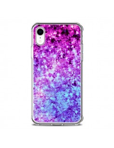 Coque iPhone XR Radiant Orchid Galaxy Paillettes - Ebi...
