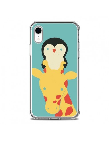 Coque iPhone XR Girafe Pingouin Meilleure Vue Better View - Jay Fleck