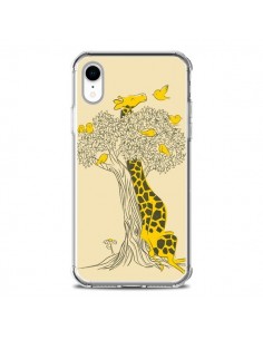 Coque iPhone XR Girafe Amis Oiseaux - Jay Fleck