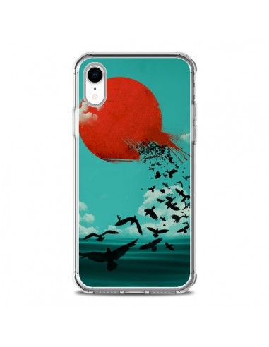 Coque iPhone XR Soleil Oiseaux Mer - Jay Fleck