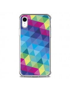 Coque iPhone XR Azteque Gheo Bleu - Javier Martinez