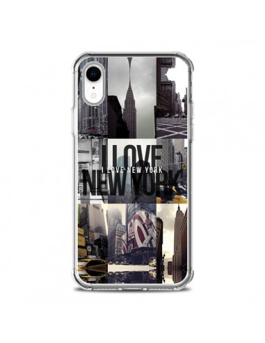 Coque iPhone XR I love New Yorck City noir - Javier Martinez