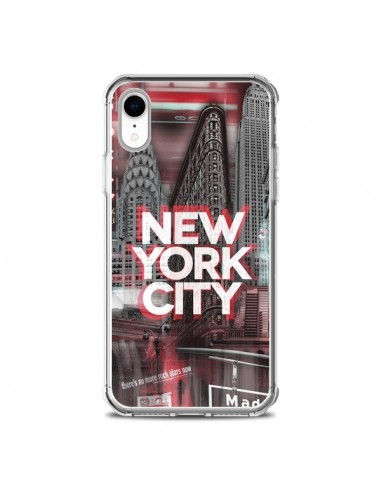 Coque iPhone XR New York City Rouge - Javier Martinez