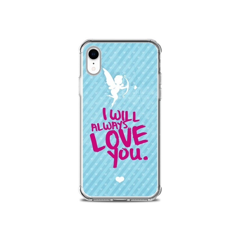 Coque iPhone XR I will always love you Cupidon - Javier Martinez