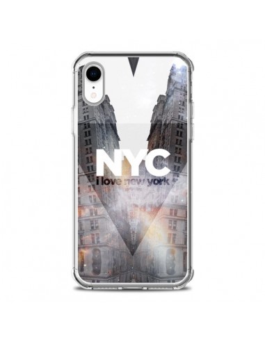 Coque iPhone XR I Love New York City Orange -...