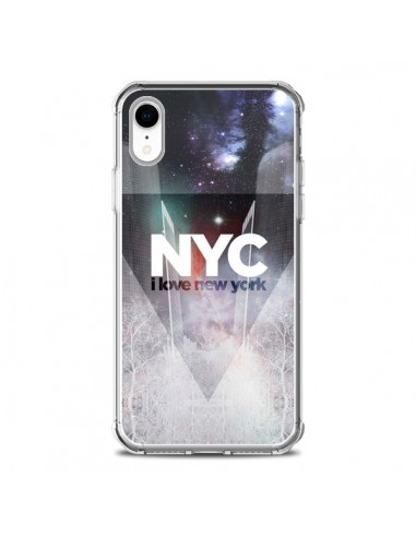 Coque iPhone XR I Love New York City Bleu - Javier Martinez