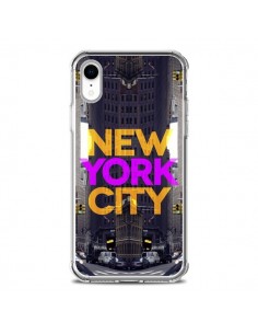 Coque iPhone XR New York City Orange Violet - Javier...