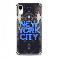 Coque iPhone XR New York City Bleu - Javier Martinez