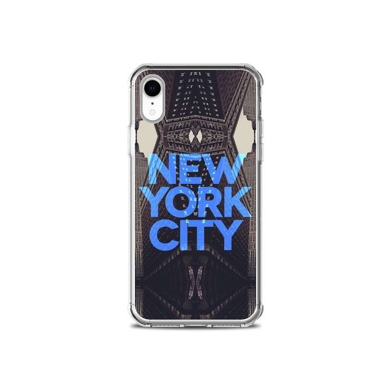 Coque iPhone XR New York City Bleu - Javier Martinez