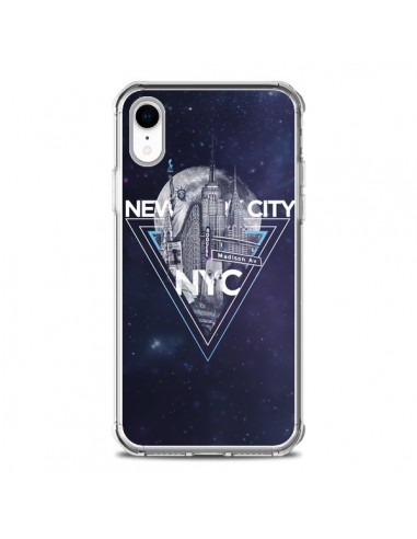 Coque iPhone XR New York City Triangle Bleu - Javier Martinez